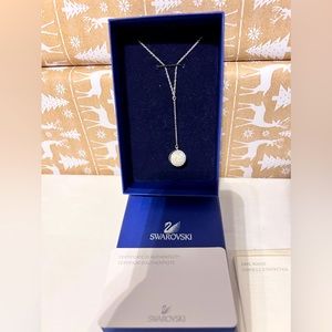 Pre-owned Sparkling Swarovski Necklace Pendant ball.